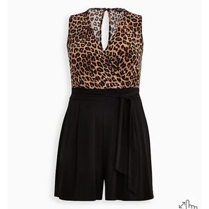 STUDIO KNIT SURPLICE ROMPER